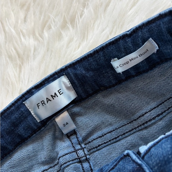 Frame Le Crop Mini Boot Cut High Rise Jeans - Picture 4 of 7